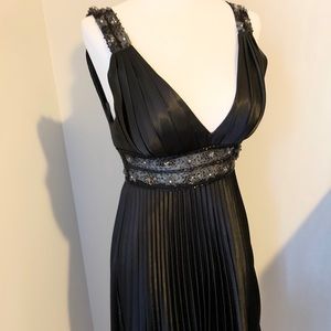Dave & Johnny Little Black Dress Cocktail Pleated